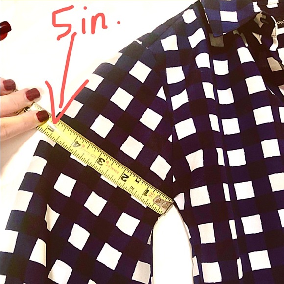 🔹XXS Banana Republic Gingham Blouse - Fitted🔹 - Picture 4 of 4